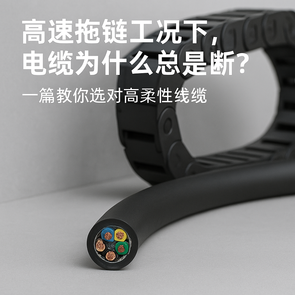高快拖链工况下，电缆为什么总是断？一篇教你选对高柔性线缆