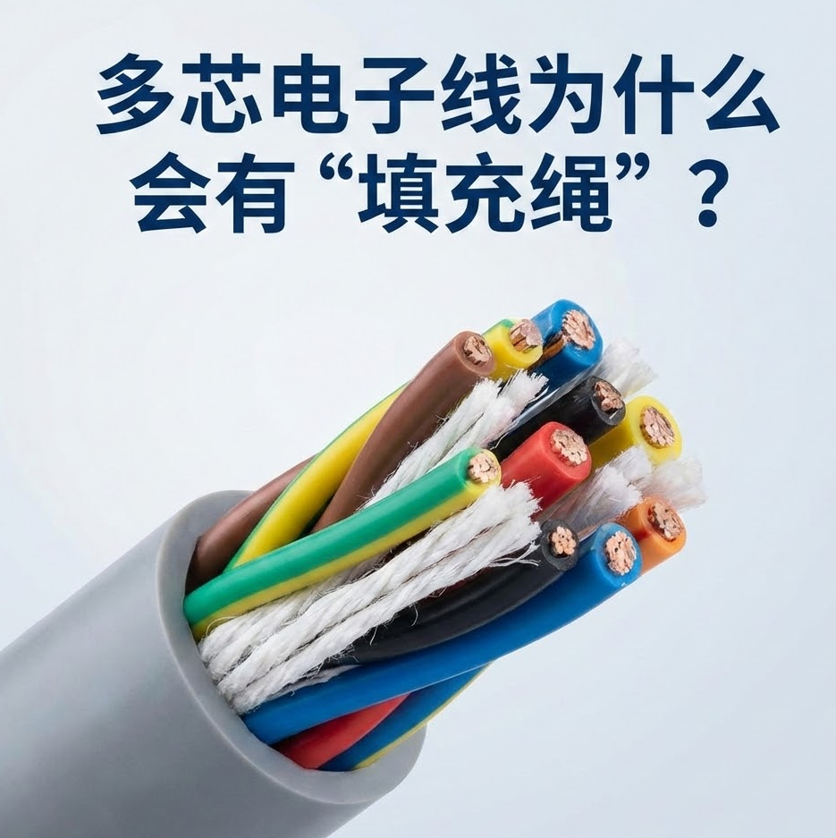 多芯电子线为什么会佑装填充绳”？